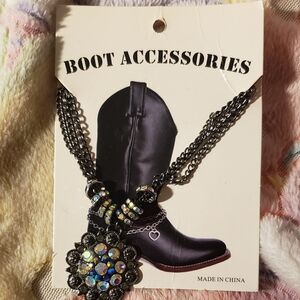 Boot Accessories Multi-Chain Rhinestone Boot Bracelet